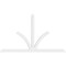 Ekena Millwork Richland Architectural Grade PVC Gable Bracket, 96"W x 56"H x 2"D x 4"F, 14/12 Pitch GBP096X56X0204RIC00 - alternate 4